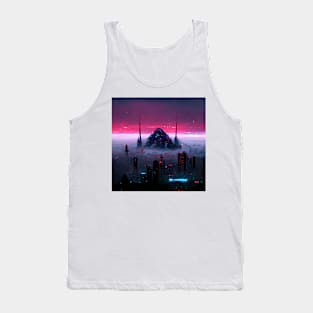 Futuristic Cyberpunk City Tank Top